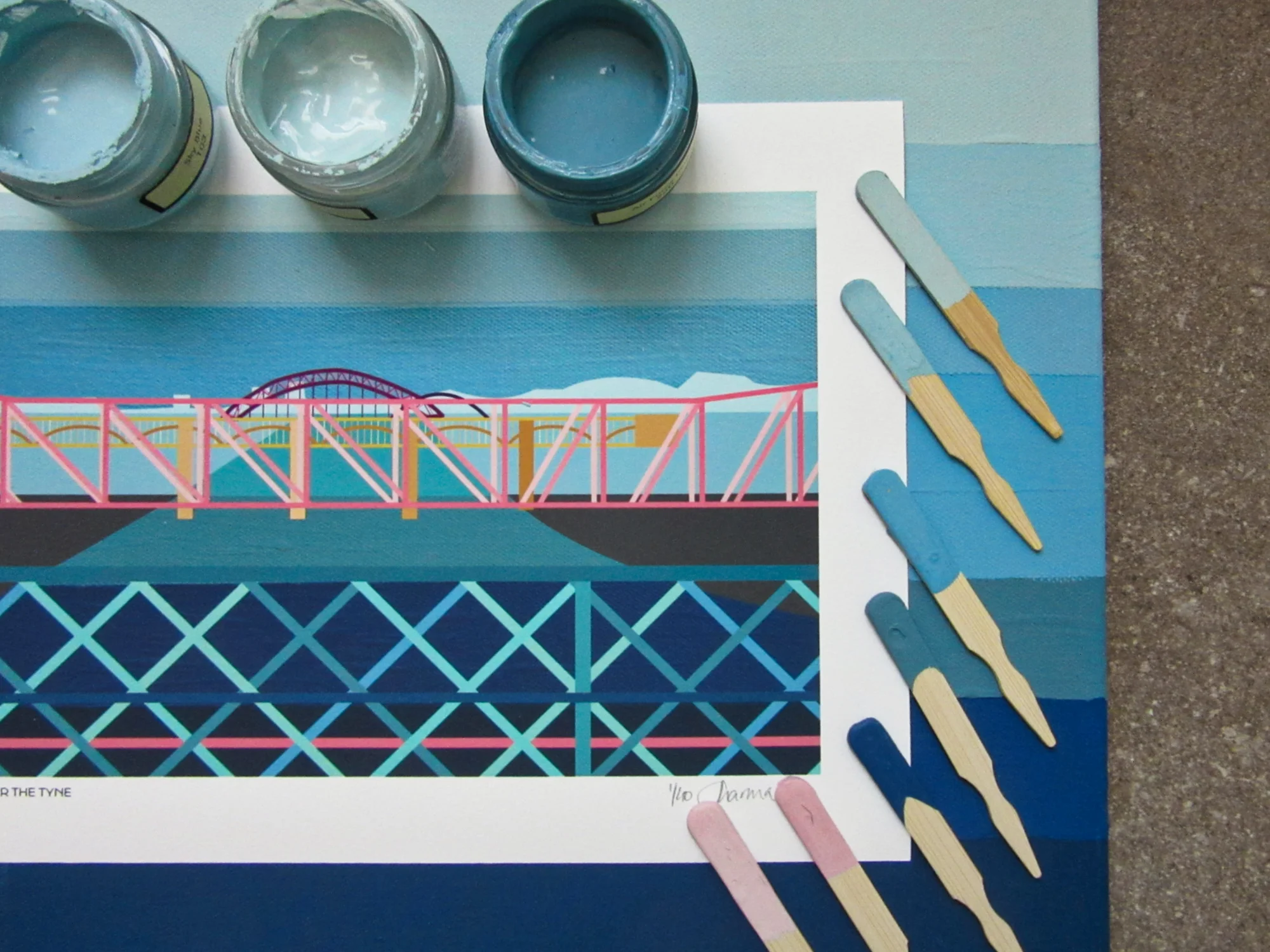 Newcastle-Tyne-Bridges-Art-Print-Paint-Process_S.jpg