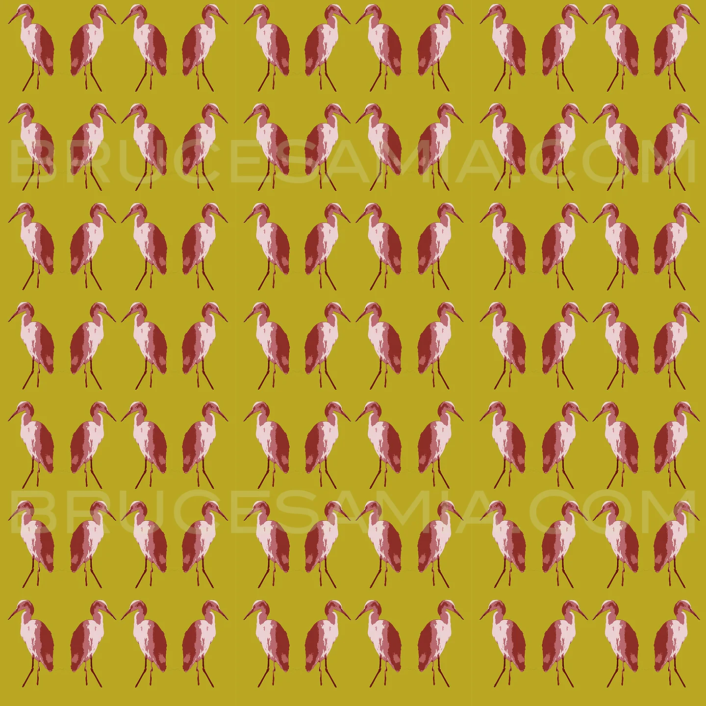 SEABIRDS-GR-GOLD TILE
