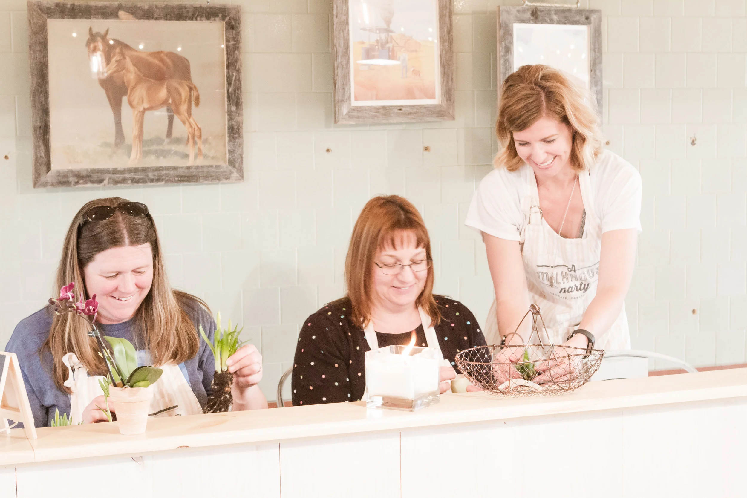 A glimpse of a few patrons living their creative life.