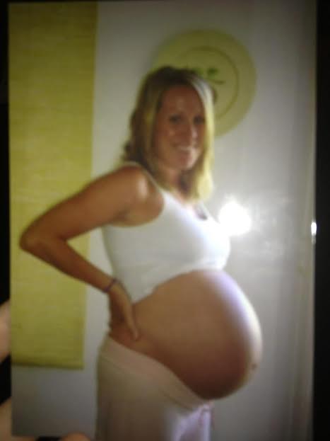 The day I was induced with Kaylee...Holy belly!! 
