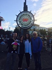 Brandy and I with Larry & Taylor Thompson in San Francisco after business we found time to play!