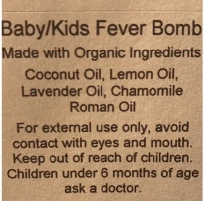 Fevers are our body's way of fighting off an infection and shouldn't be feared! If you are looking for a natural way to provide your little one relief while fighting a fever this is for you! 