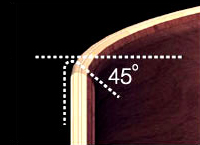 Rounded 45 Degrees