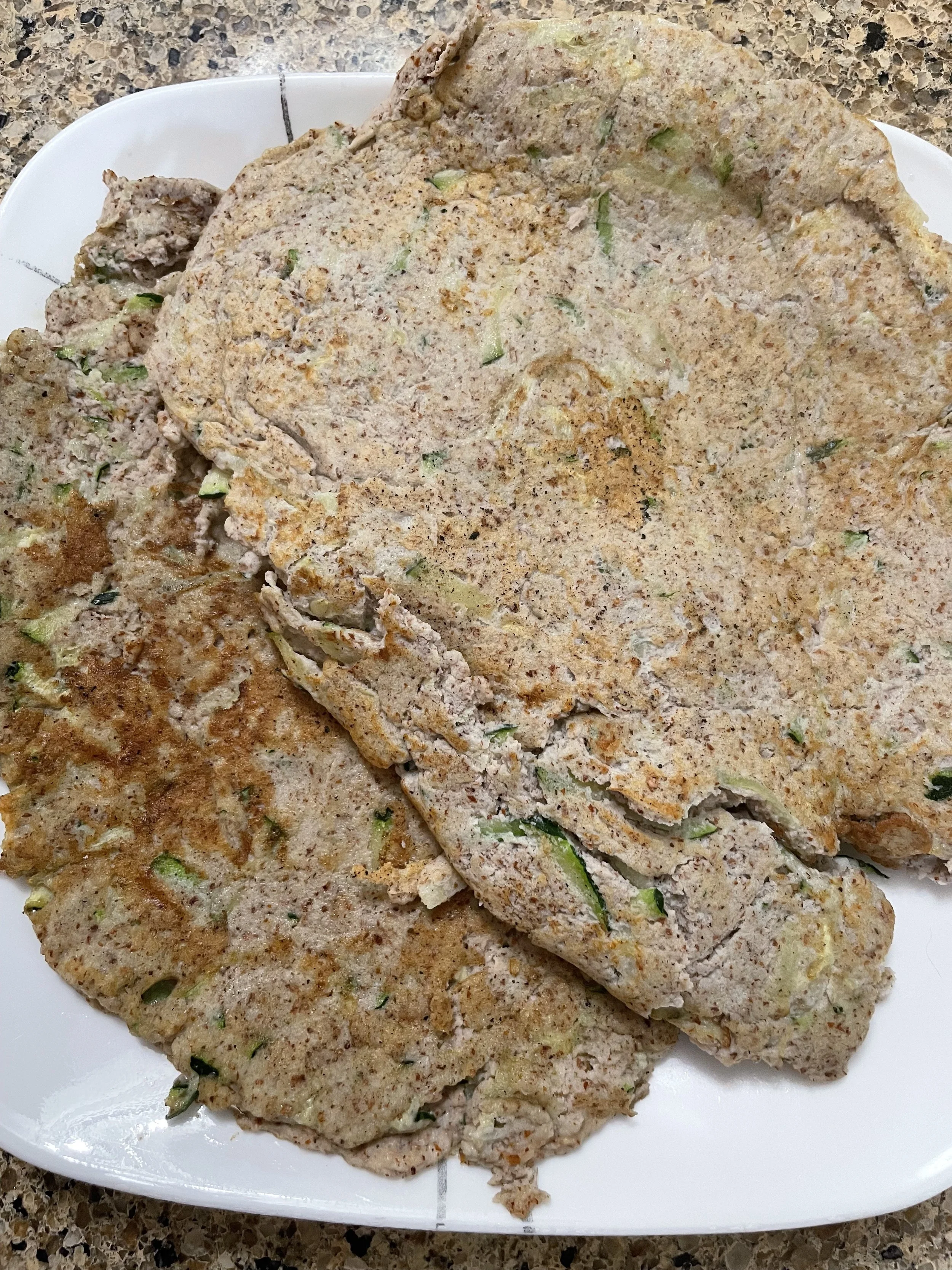 Omellette à  la pulpe d'amande