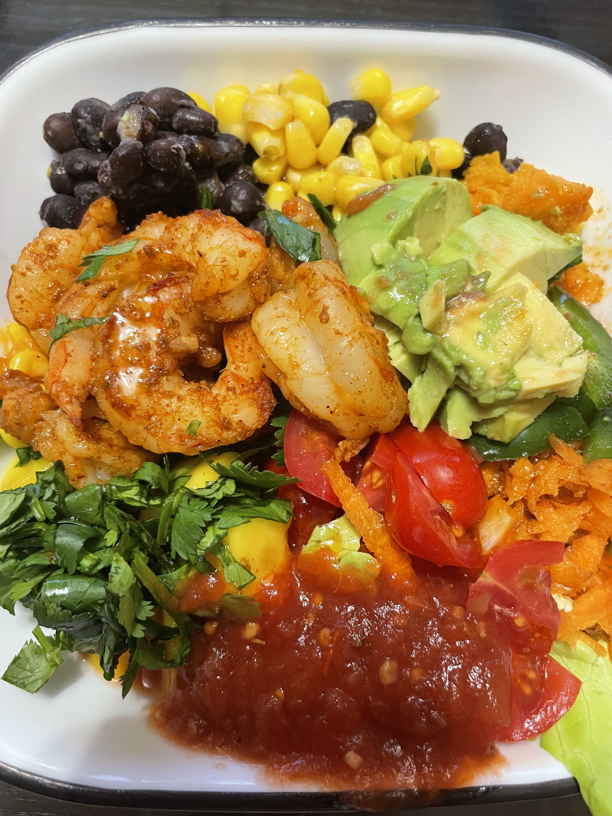 Bol mexicain aux patates douces, protéines & fibres