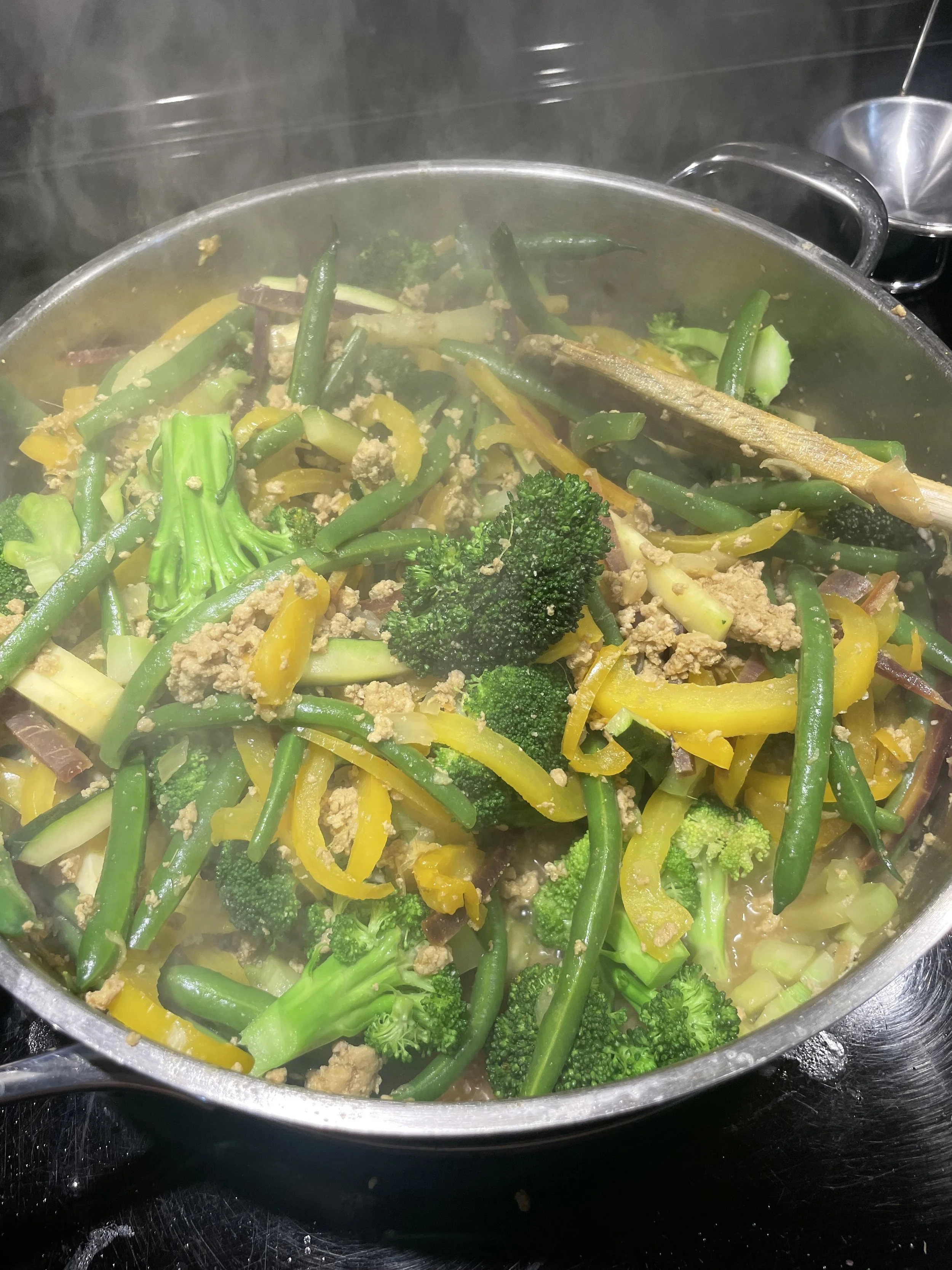 Sauté gingembre, dinde et konjac