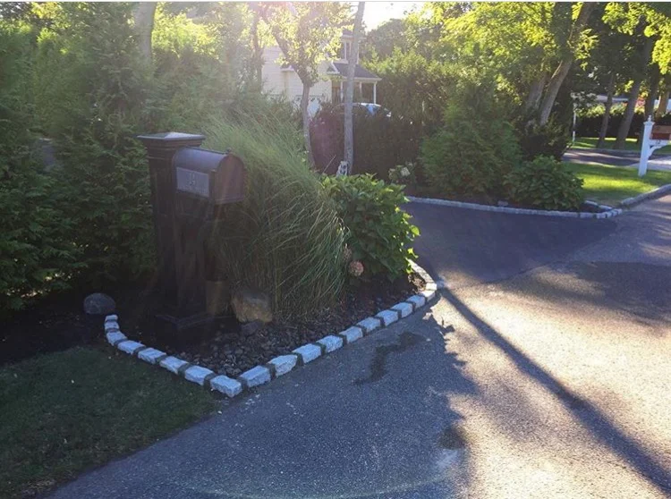 cobblestone curbing installation