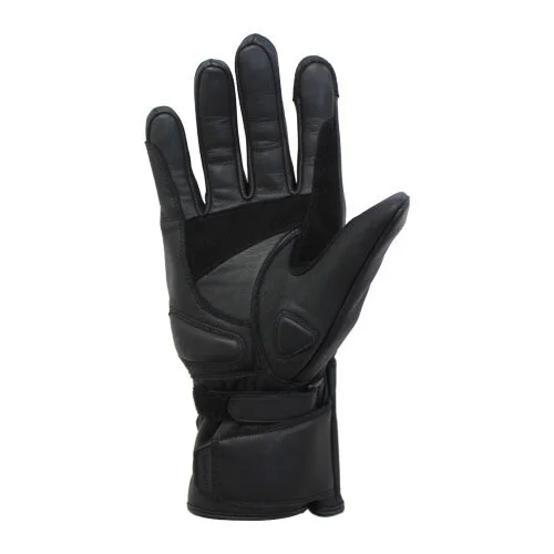 Belstaff Sprite Motorcycle Gloves Black Leather palm