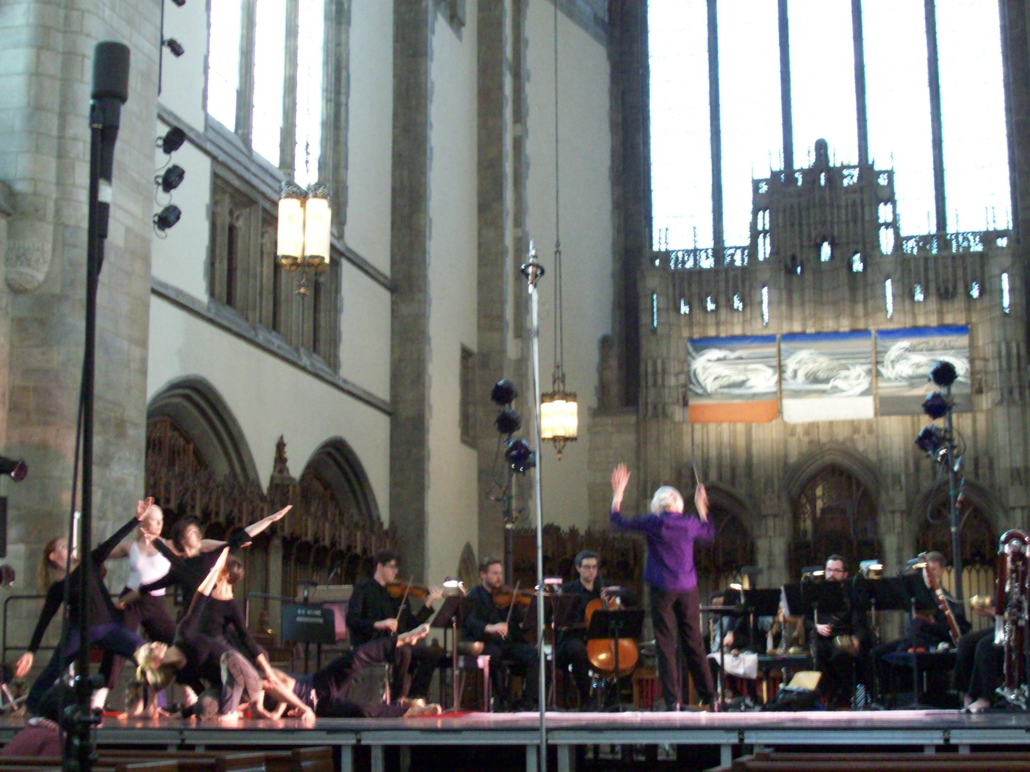 Midwest premiere of "Lungta" at Rockefeller Chapel, University of Chicago, 2012.