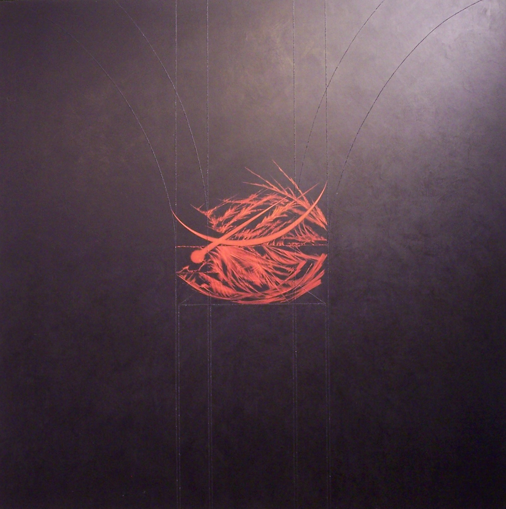 03 Akedah Triptych-Ishmael, 2004, 48 x 48 x 2 in., acrylic and mineral particles on wood panel..JPG