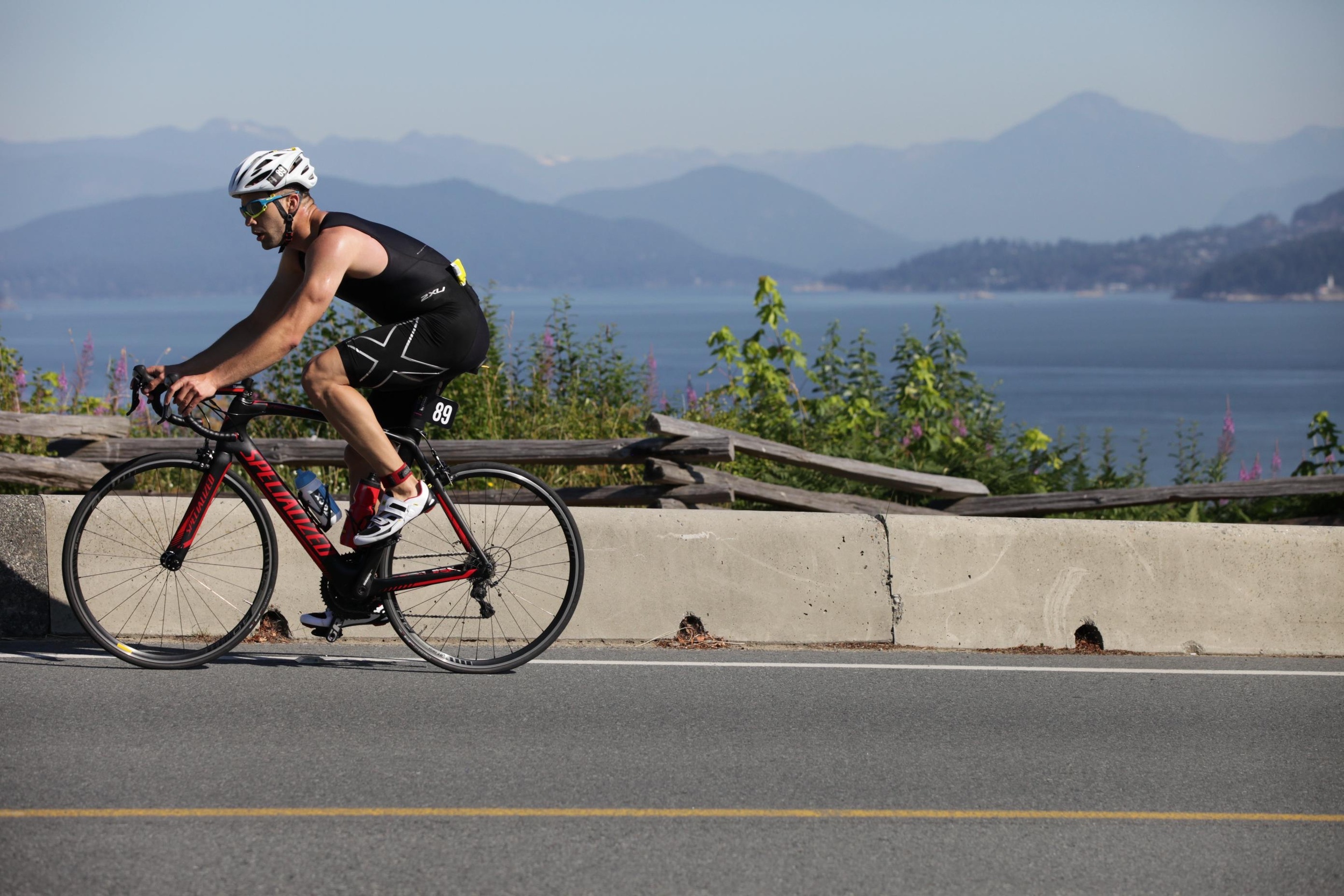 What a backdrop to race against!