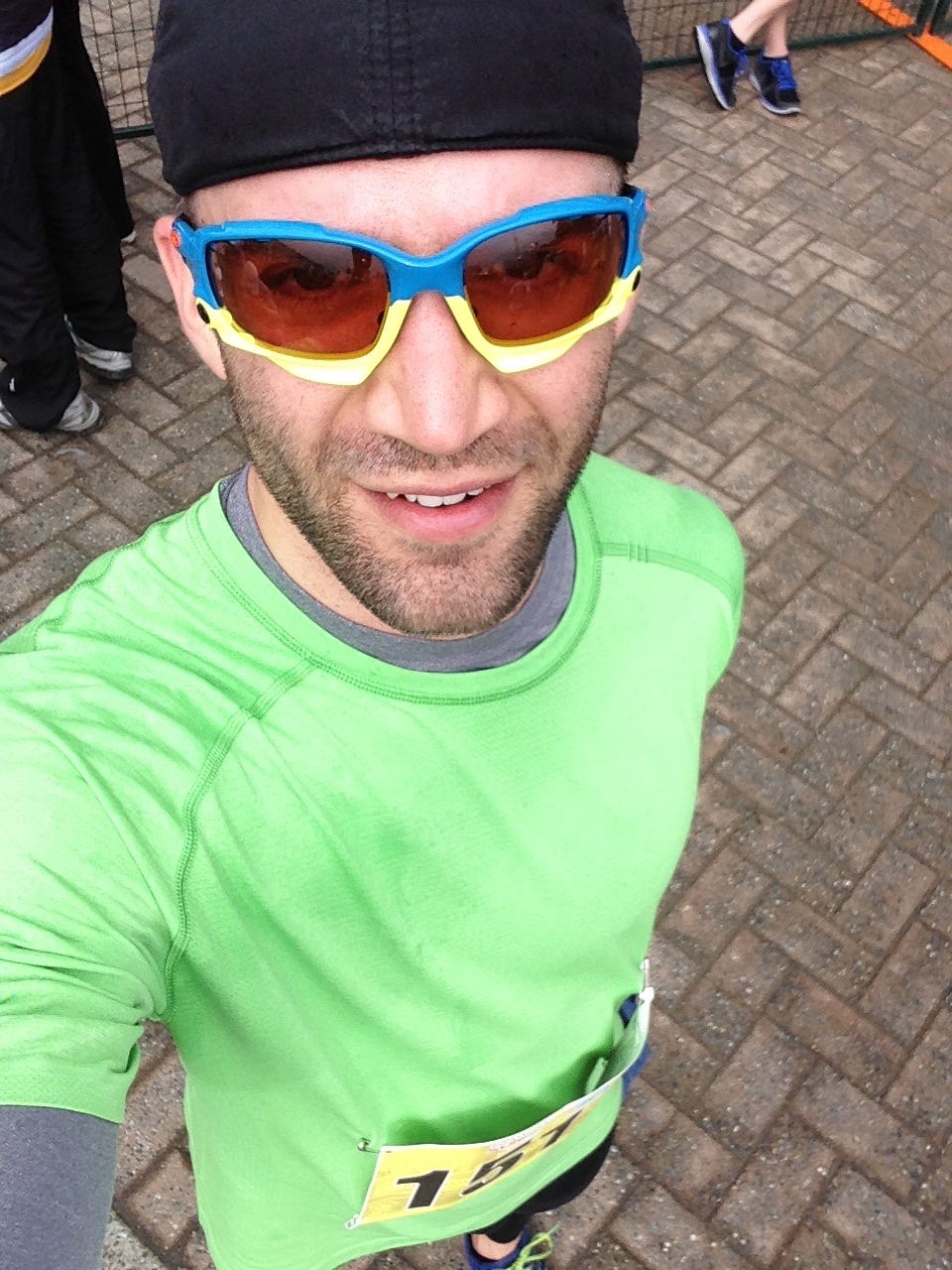 Post-race. Glad to be done.