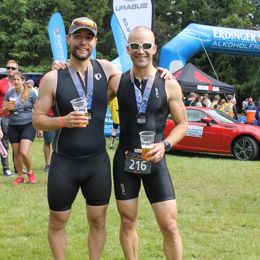 All smiles post race: it's still fun!