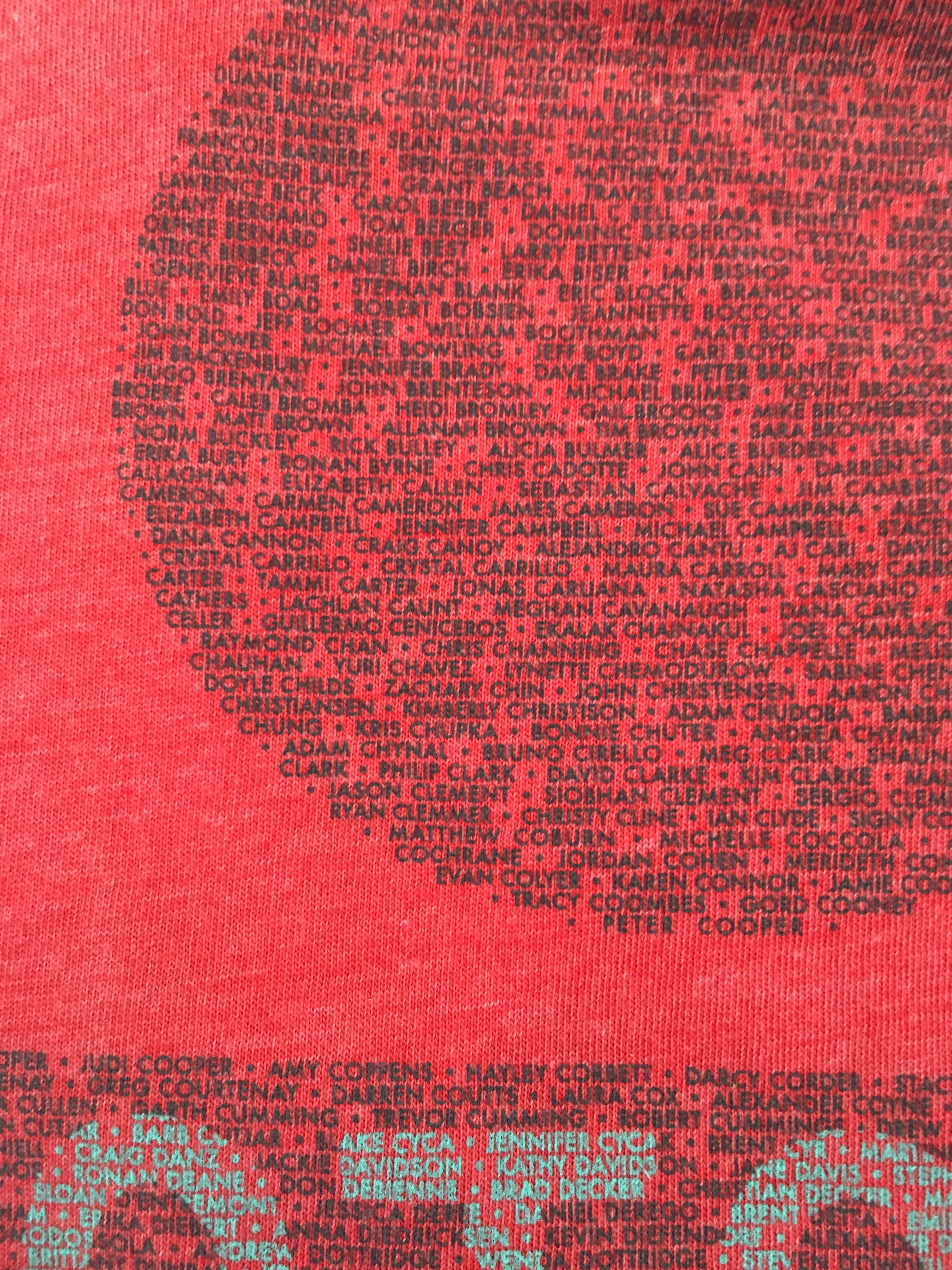 Made it onto the official shirt!