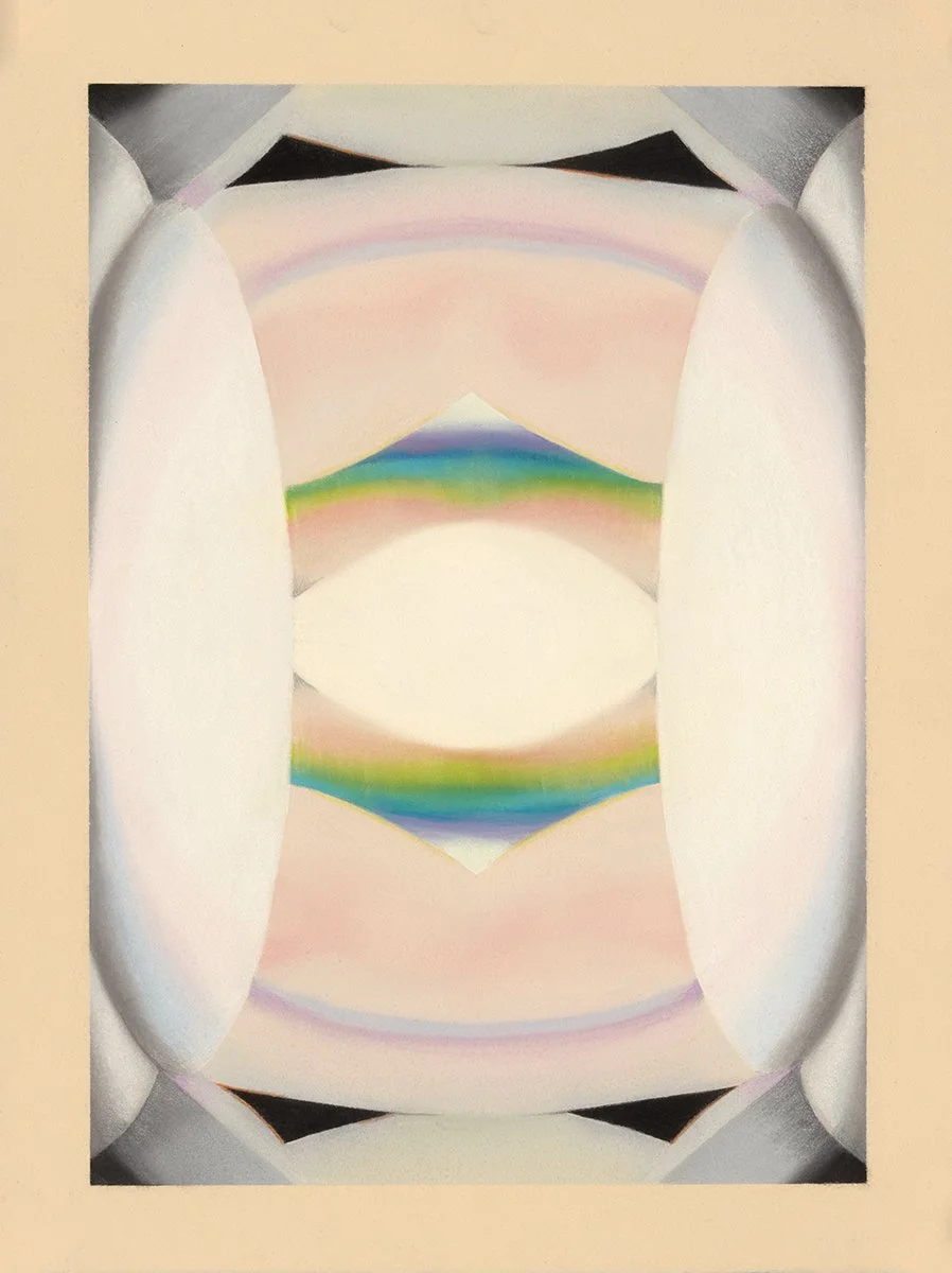 Mountain Valley Axis #6, 2025, soft pastel on paper, 22 x 15 inches