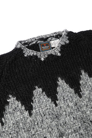 Zigzag Pullover - Black / Grey / Ivory — CHAMULA