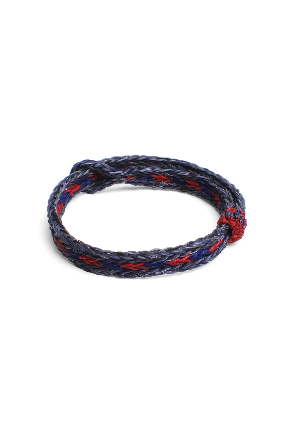 Braided Bracelet - Blu/Red/Lt. Ind