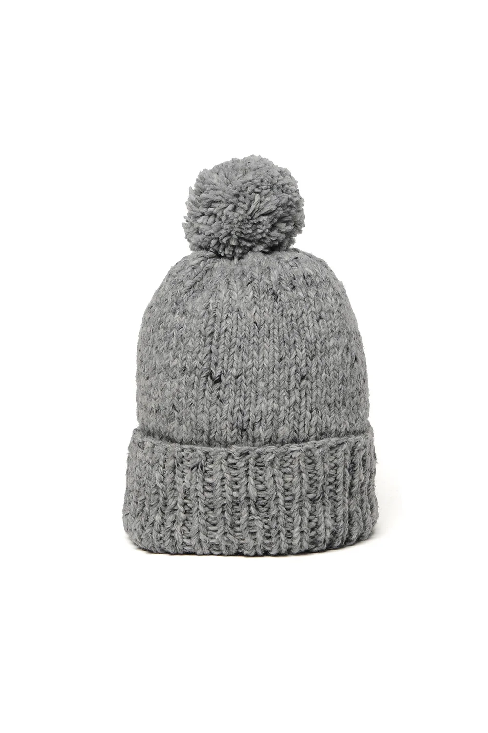 Double Cuff Cap, Thick Solid - Pearl Grey