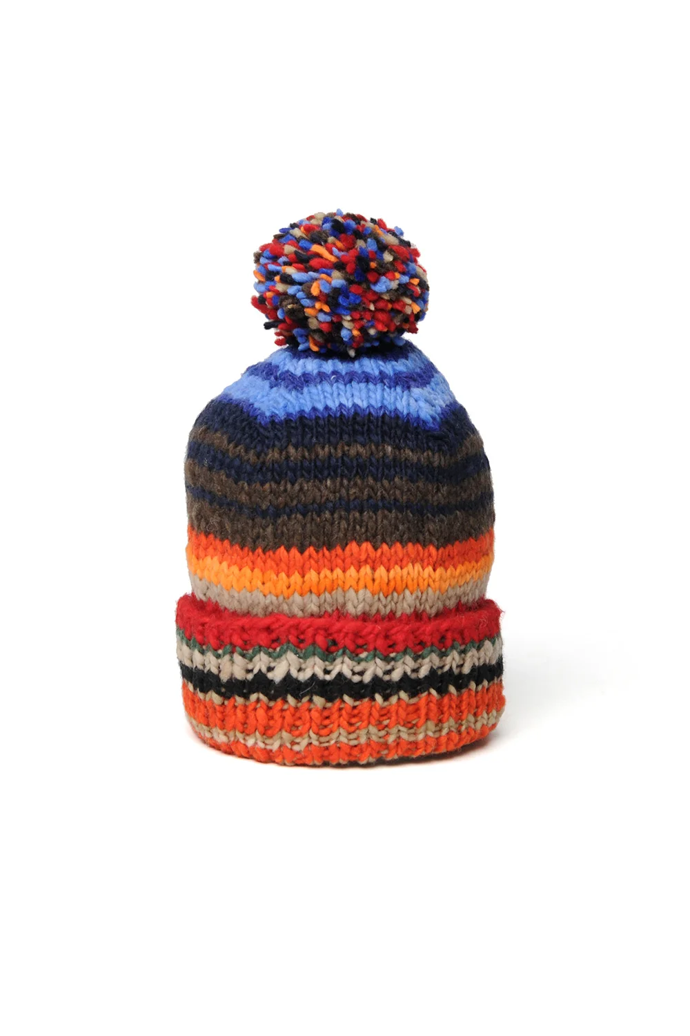 Double Cuff Cap, Serape #2 - Red