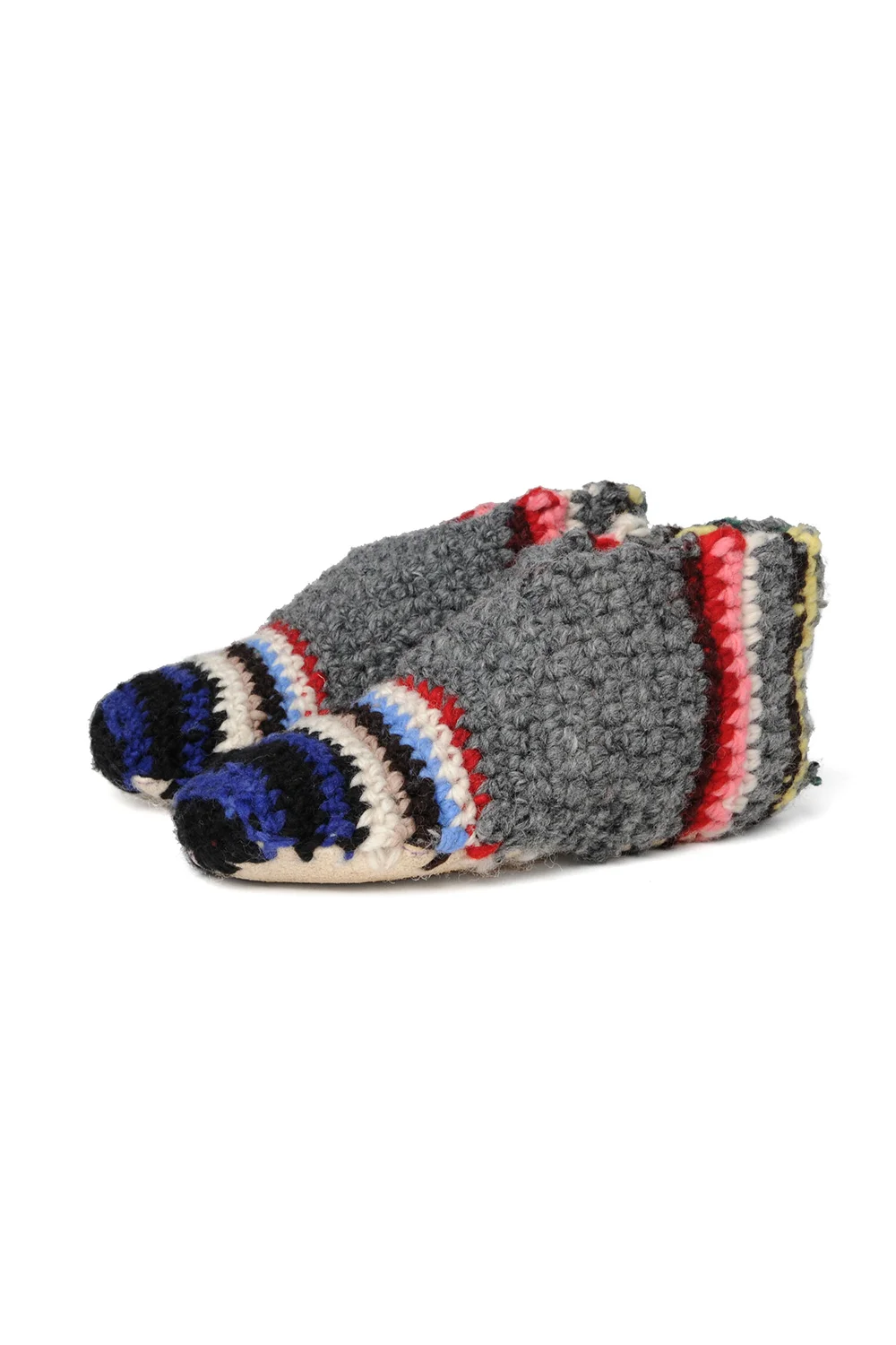 Merino Wool Slippers - Grey Serape