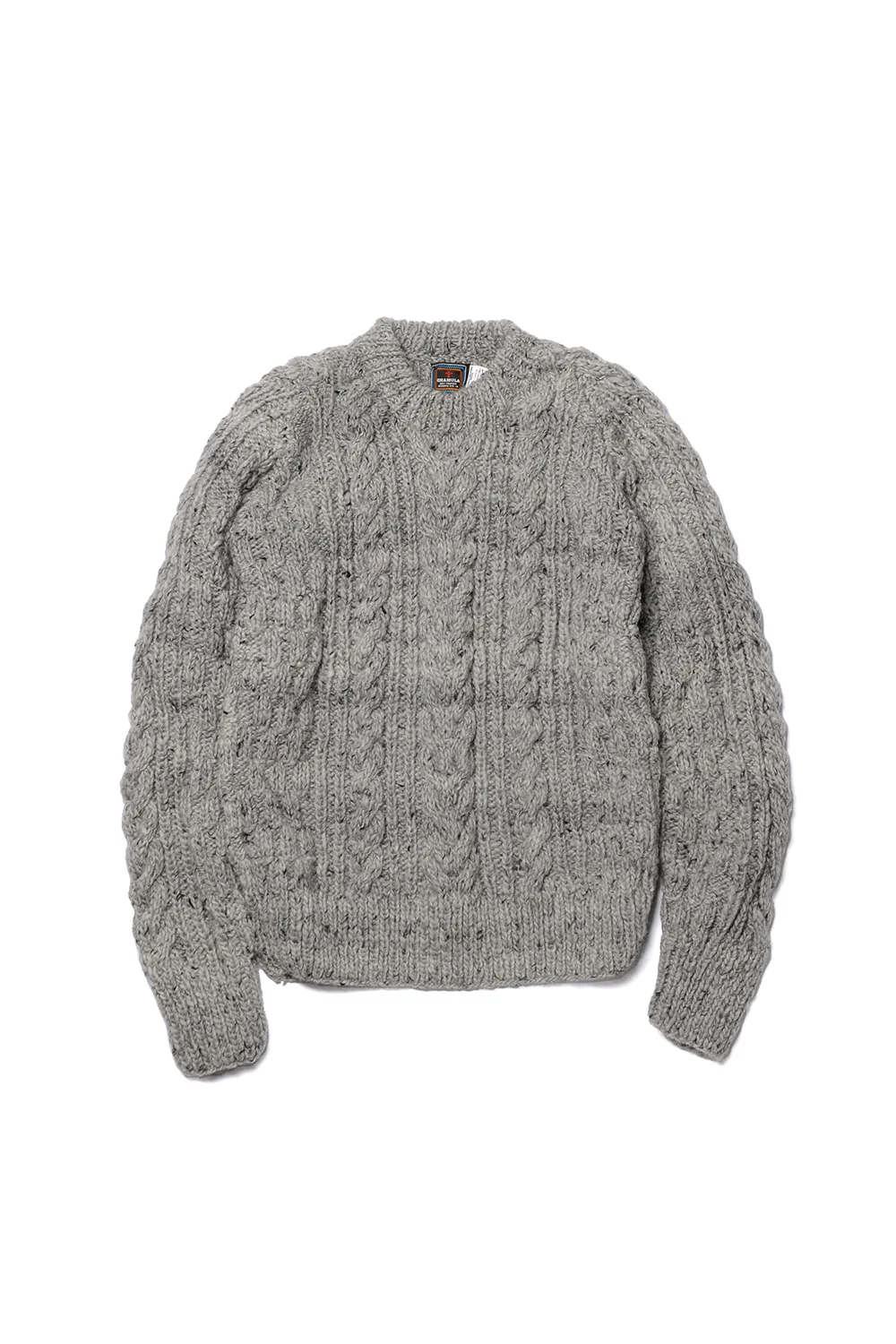 Fisherman Pullover - Pearl Grey