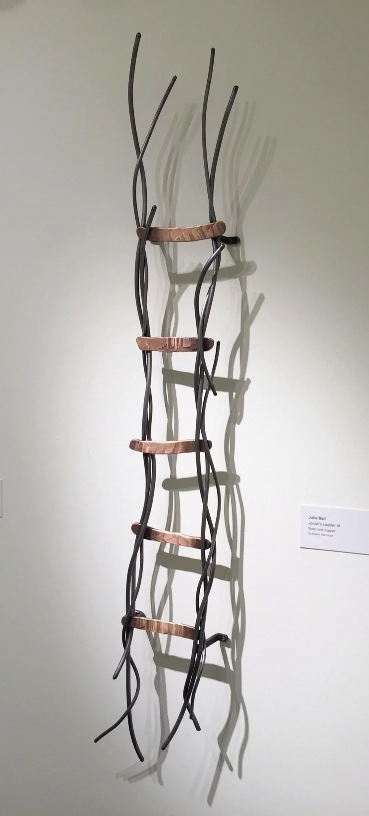   Jacob’s Ladder  Steel and Forged Brass  49” x 12” x 7” 2016 