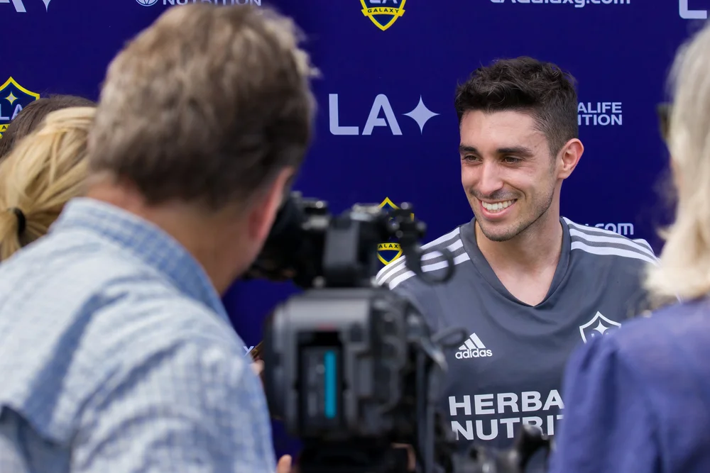  2022 Season: LA Galaxy midfielder Gaston Brugman’s first training session with the team on July 20,2022.  Photo by Robert Mora/LA Galaxy.---www.LAGalaxy.com---@LAGALAXY | @LAGALAXYPHOTOS 