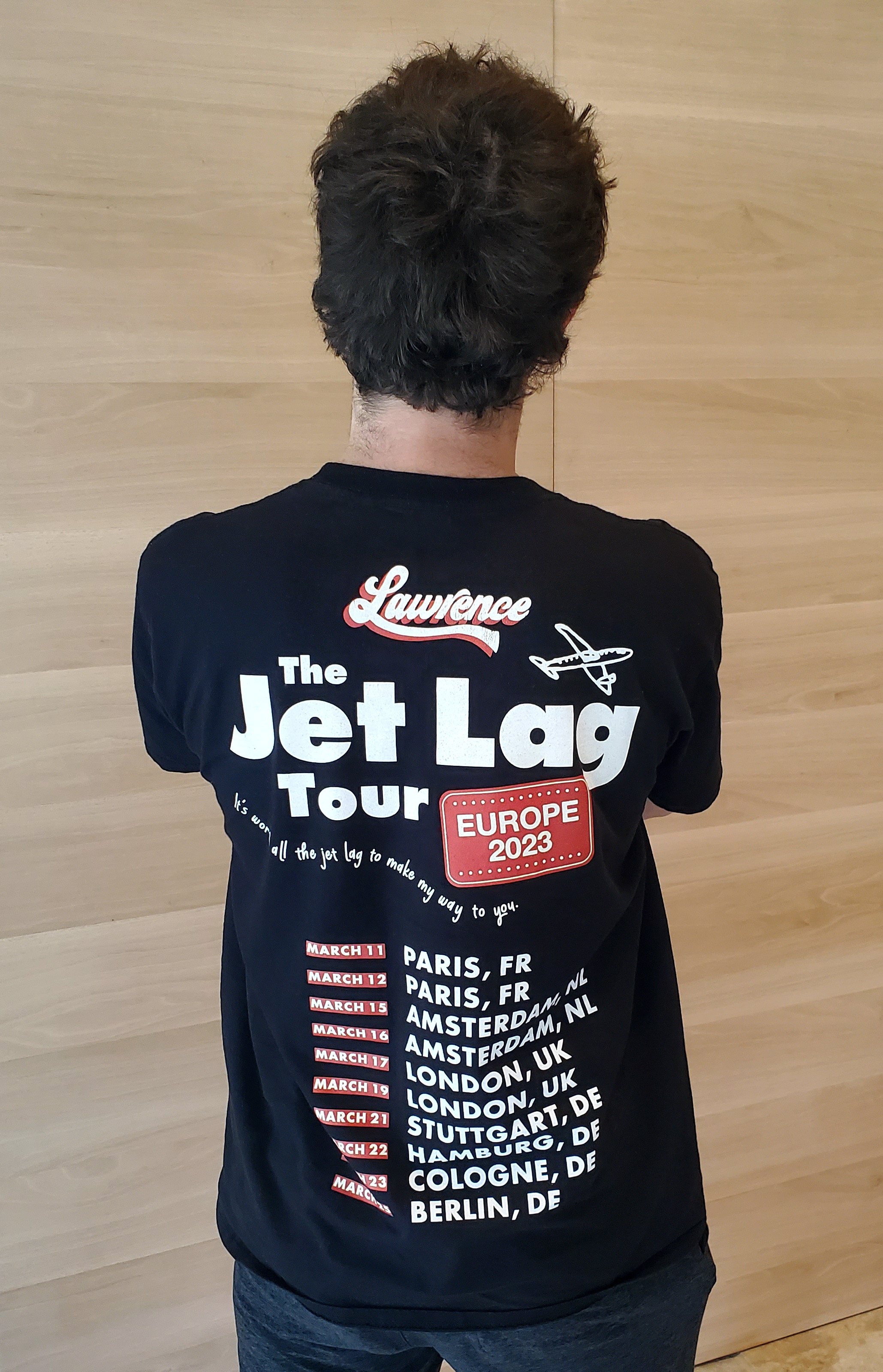 ~ side Blank th *LIMITED EDITION* Jet Lag Tour Shirt — Lawrence