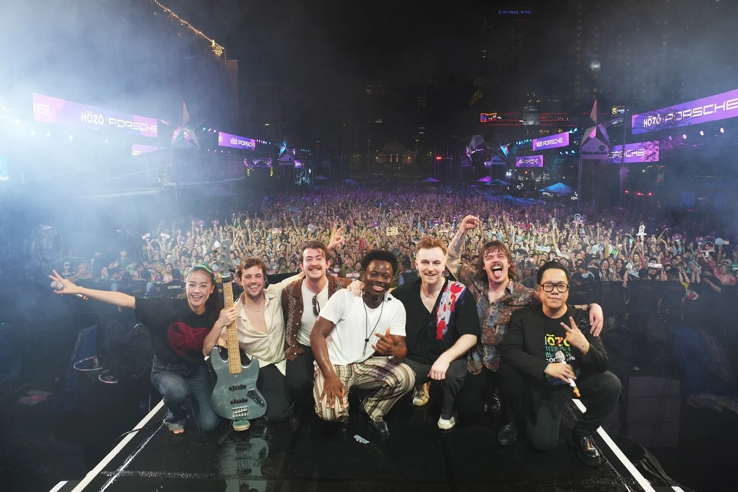 Nice little local one this weekend at @hozo_musicfestival in Ho Chi Minh, Vietnam with the bois &lsquo;mun. 
@nfamady_kouyate @morganrickmanmusic_ @timmyboomer_music @casebass123 @ioangwynstagram