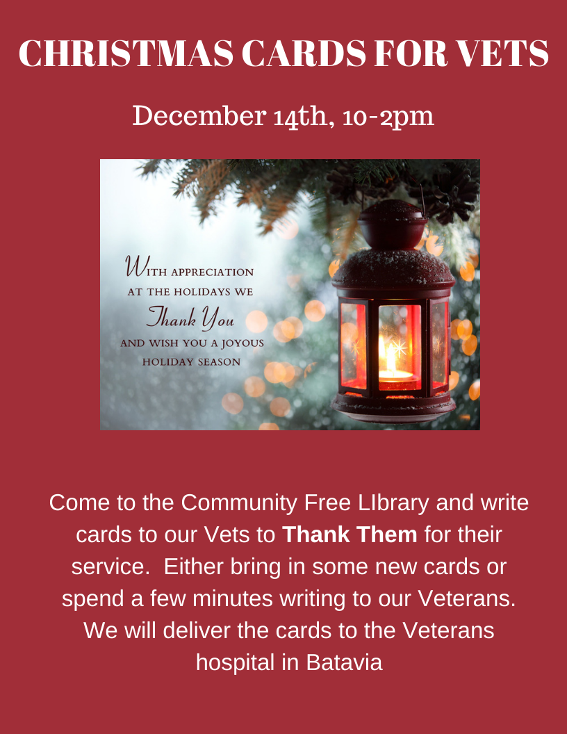 Christmas Cards for Veterans — Community Free Library