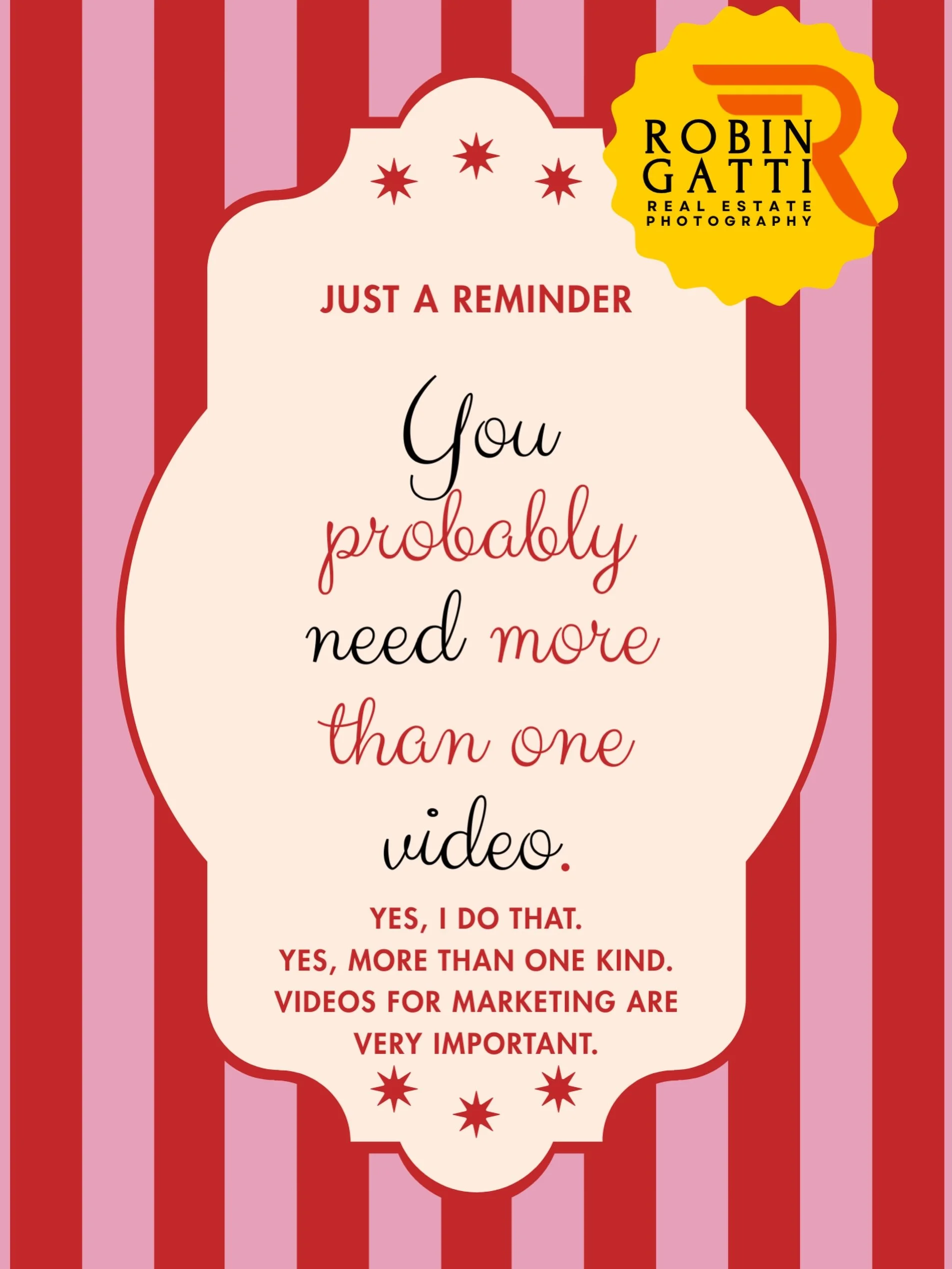 A lot of people ask for or add on a video and later regret it because marketing is all about social media presence and one video being recycled over and over can get tiresome. I absolutely recommend going for more than one. There are so many ways to 