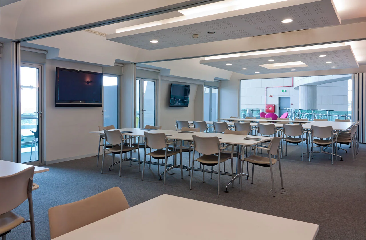 All conference rooms plus lounge 2