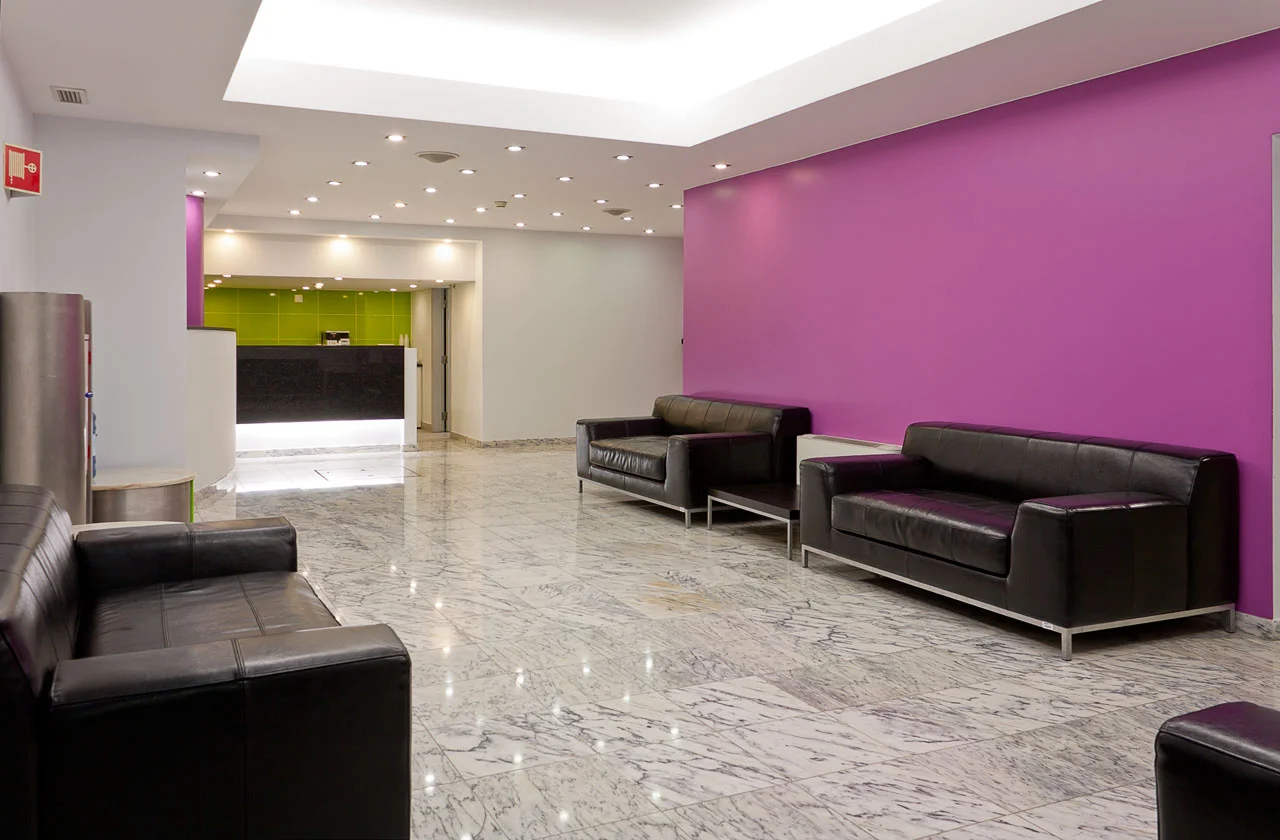 Ícaro Auditorium's coffee-break area