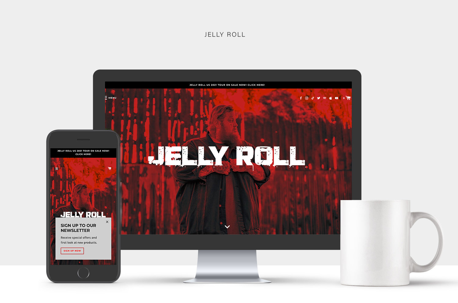 Jelly Roll Website Design