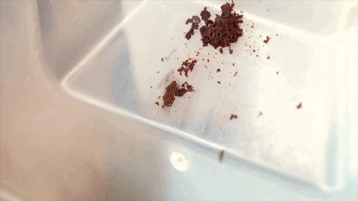 And a whole bunch of coarse cocoa powder. 