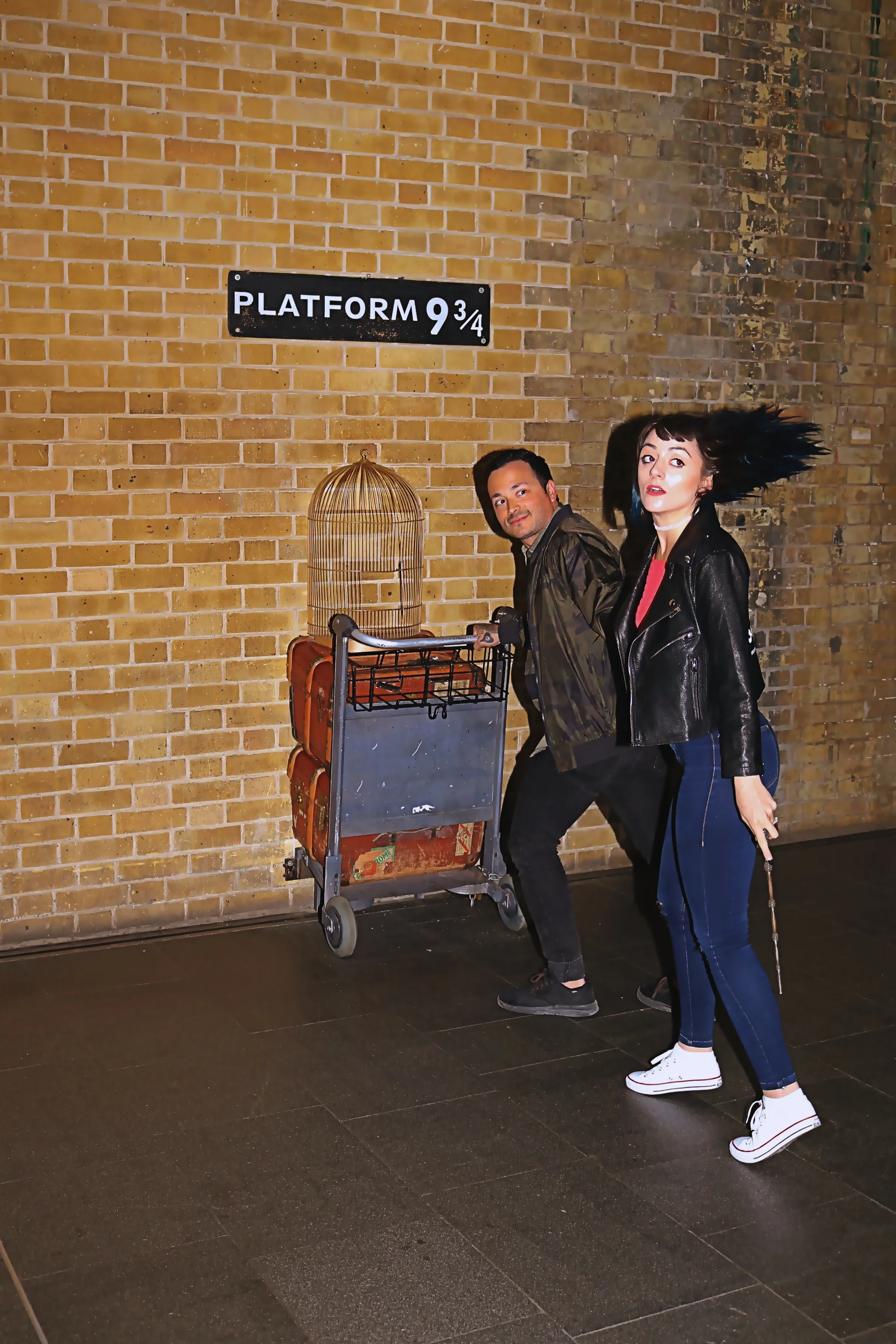 Racing off to catch the Hogwarts Express!