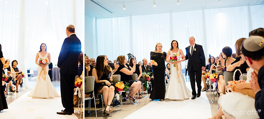  wedding ceremony in downtown chicago at Venue Six10   