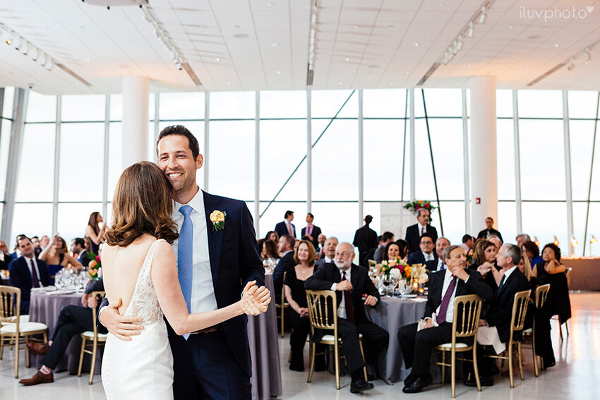  Venue Six10 downtown wedding reception first dance. Planner JDetailed Events decor by Revel Decor, and music by Ken Arlen Orchestra   