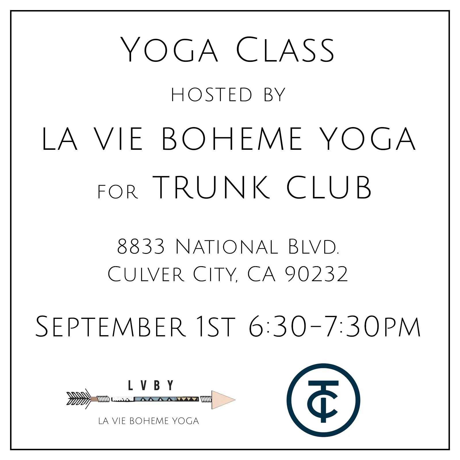 Corporate Yoga Hosted By LA VIE BOHEME YOGA For TRUNK CLUB
