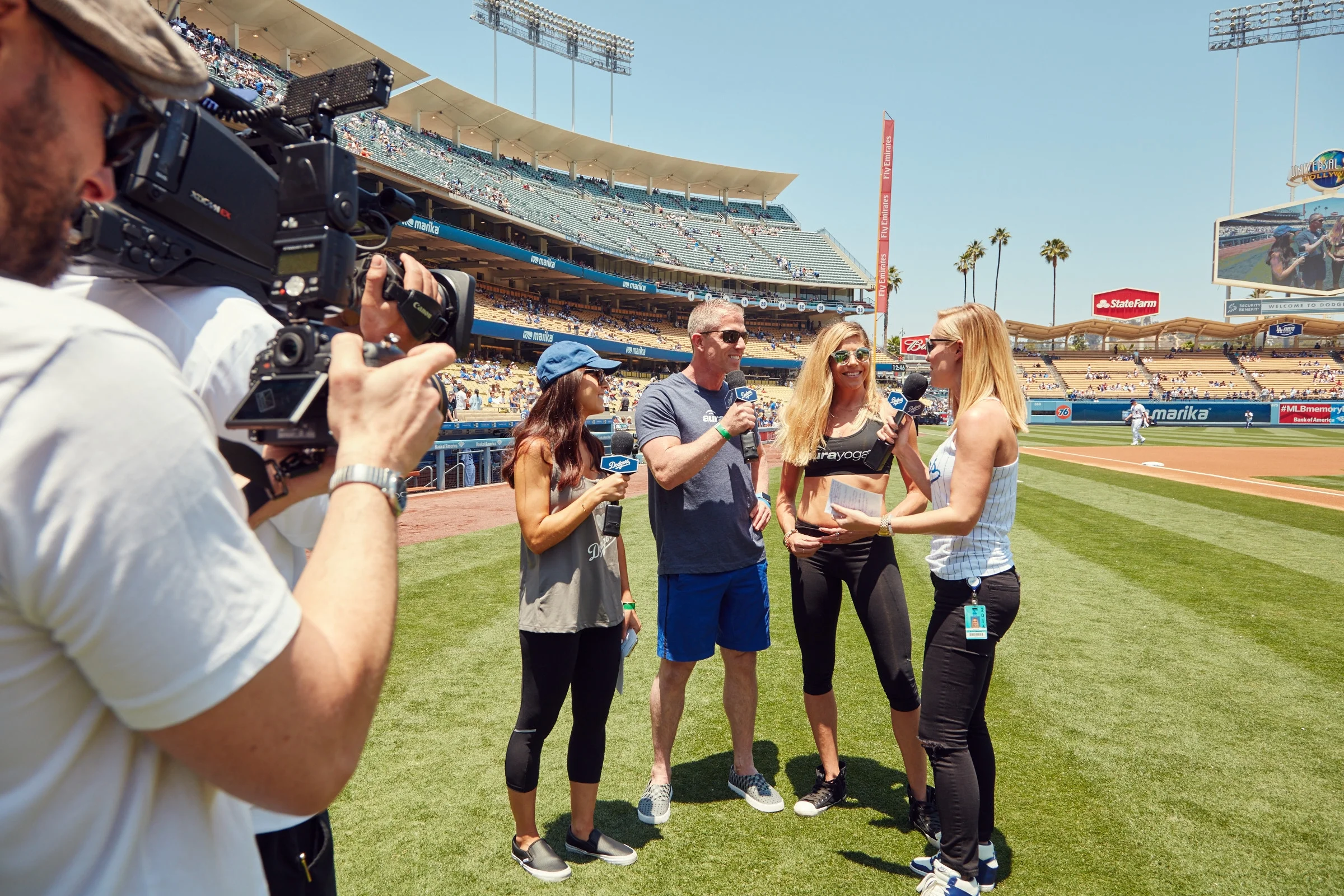 Yoga Day At Dodger Stadium