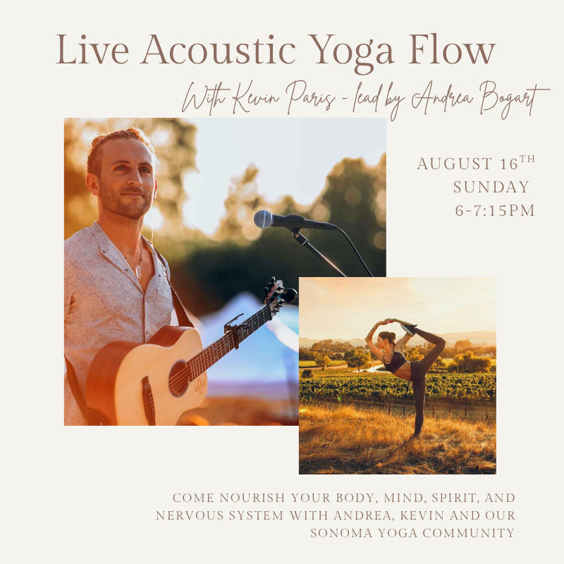 Acoustic Yoga Flow for PEACE w/ Kevin Paris & Andrea Bogart