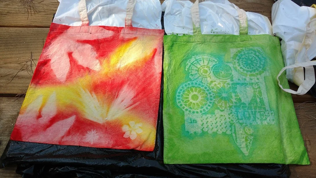 Sun Painting Tote Bags