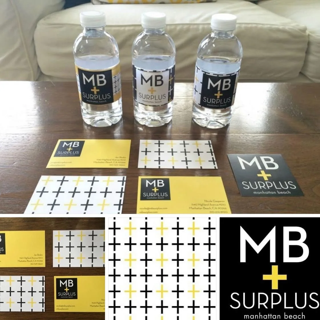 Throwback! An oldie but a goodie! I loved using this color combo - so striking and simple! 💛🖤 #MBSurplus 

#graphicdesign #strategy #marketing #socialmedia #websitedevelopment #naming #adagency #kaboomconstruction #manhattanbeach #california #mompr