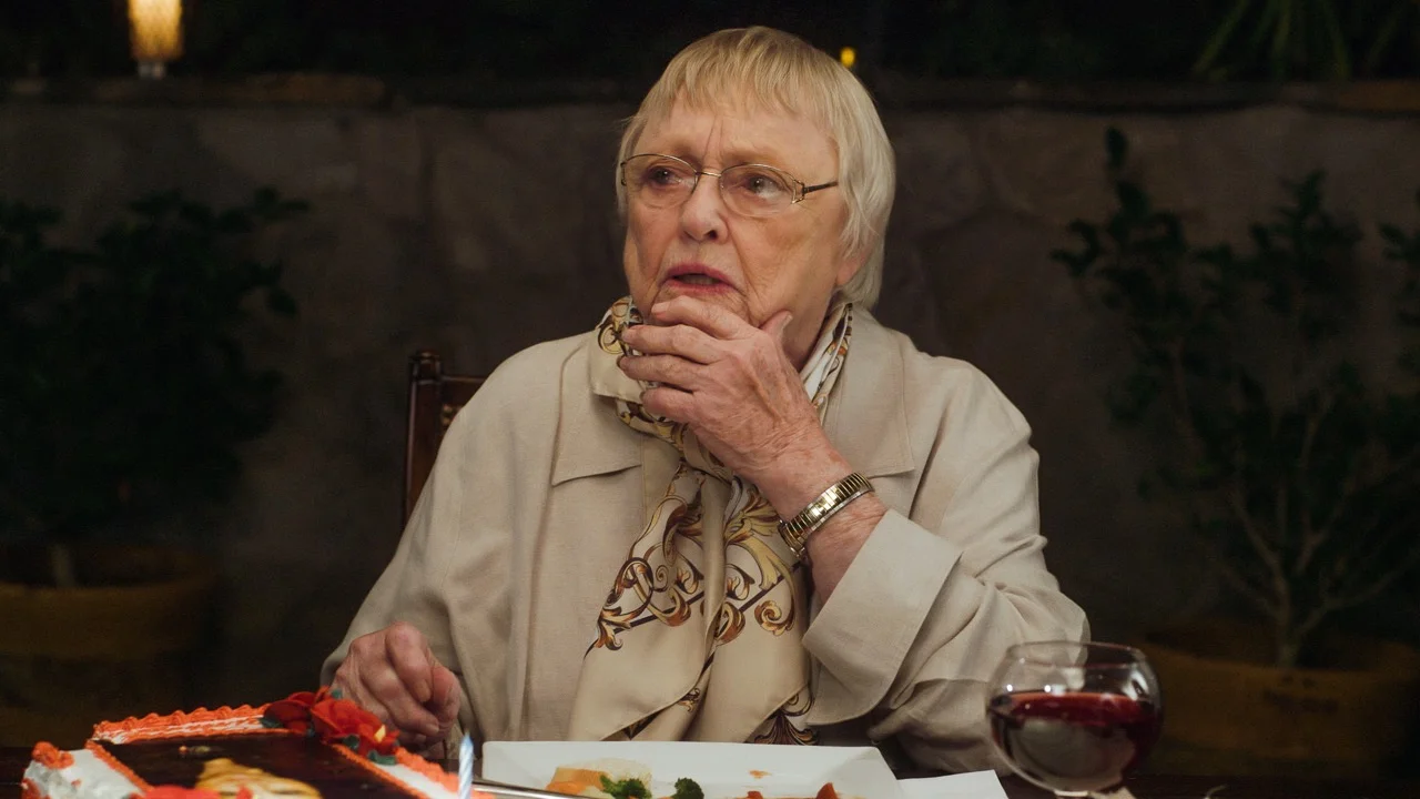 The amazing Pat Carroll as Joan.