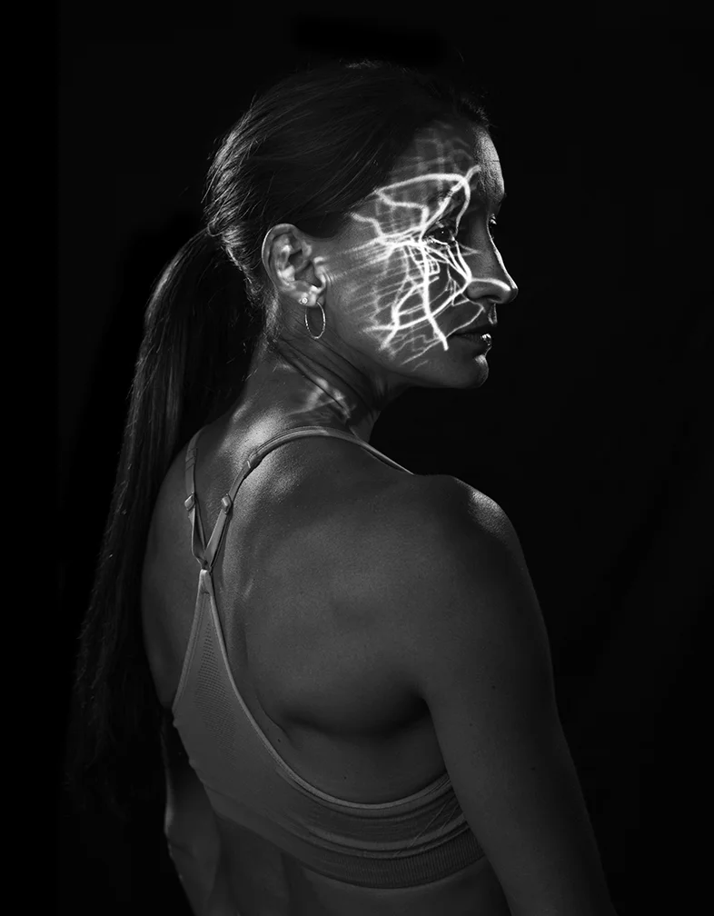 Sarah Hallus, Marathon Runner, Running Trail Map Projection