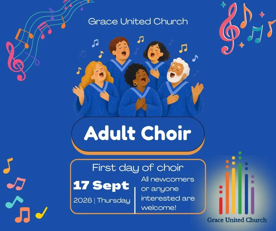 Adult Choir's first day of practice is this Thursday, September 17.

Anyone interested in joining is welcome to attend!