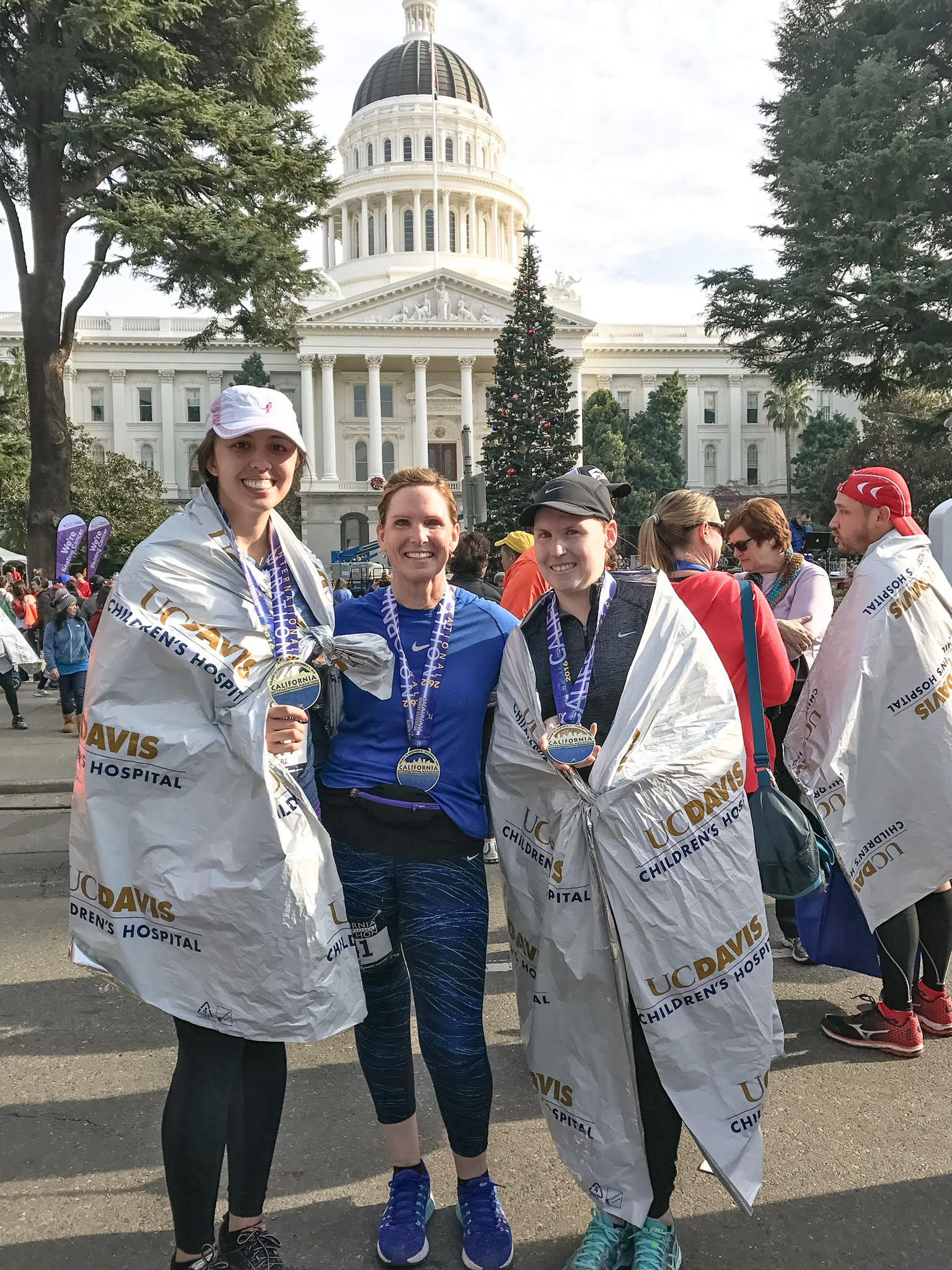 California International Marathon (CIM) 2016 was my first full marathon and I was able to finish strong alongside a few special ladies (Laurie and Taryn Powers) from my Wednesday night run group.