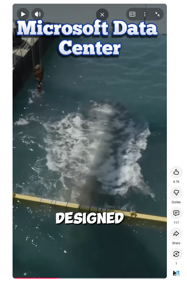 Underwater Data Center - Microsoft