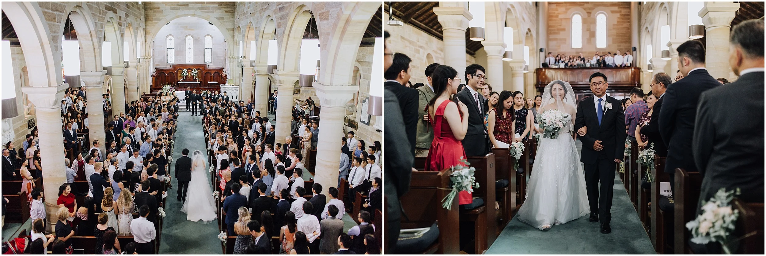 Bridal precessional St. John's Anglican Cathedral Parramatta