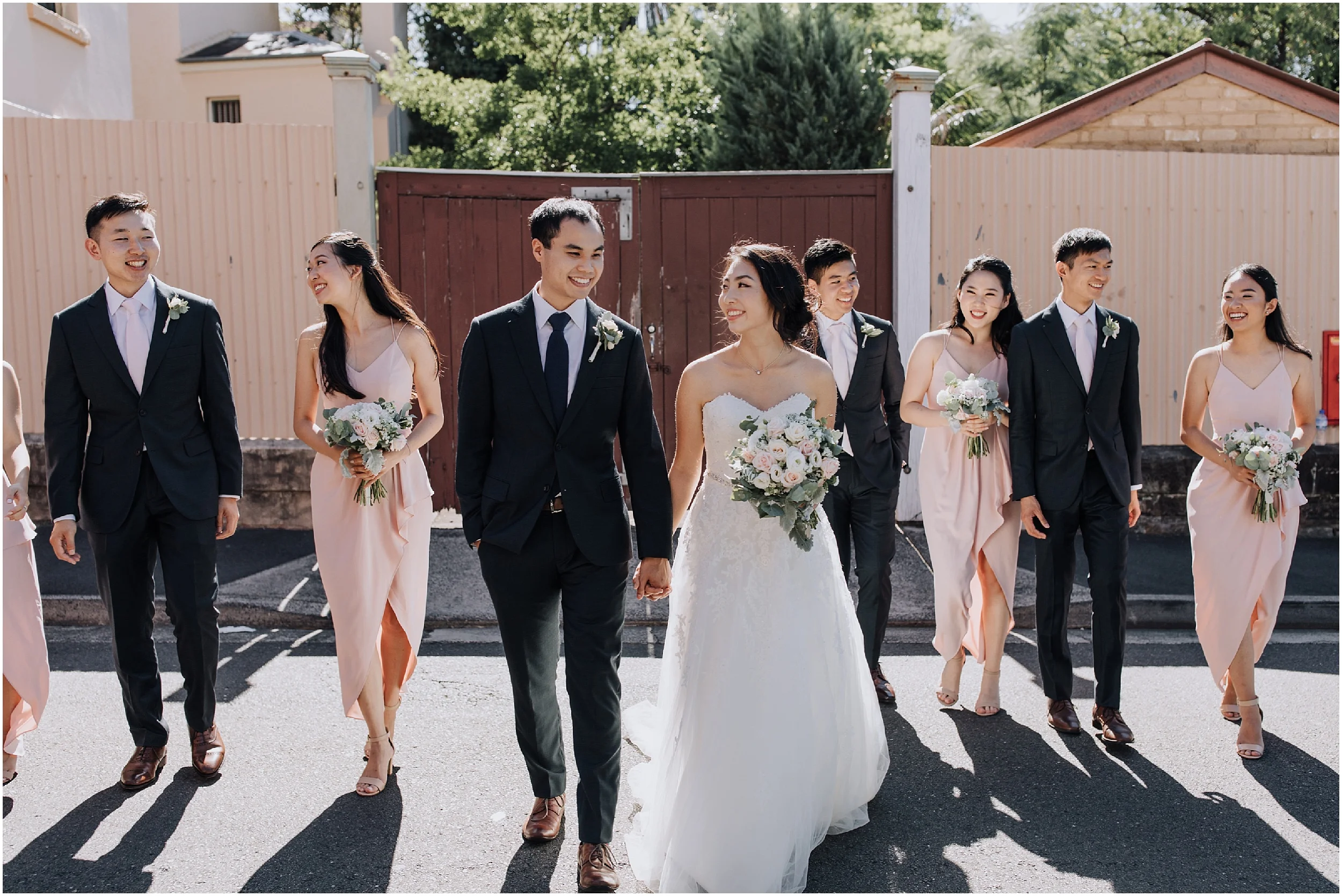 Sydney bridal party Paddington